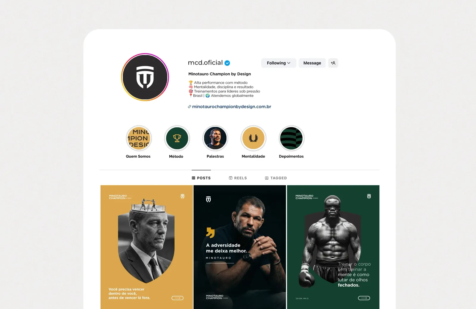 Projeto de marca Champion by design 12