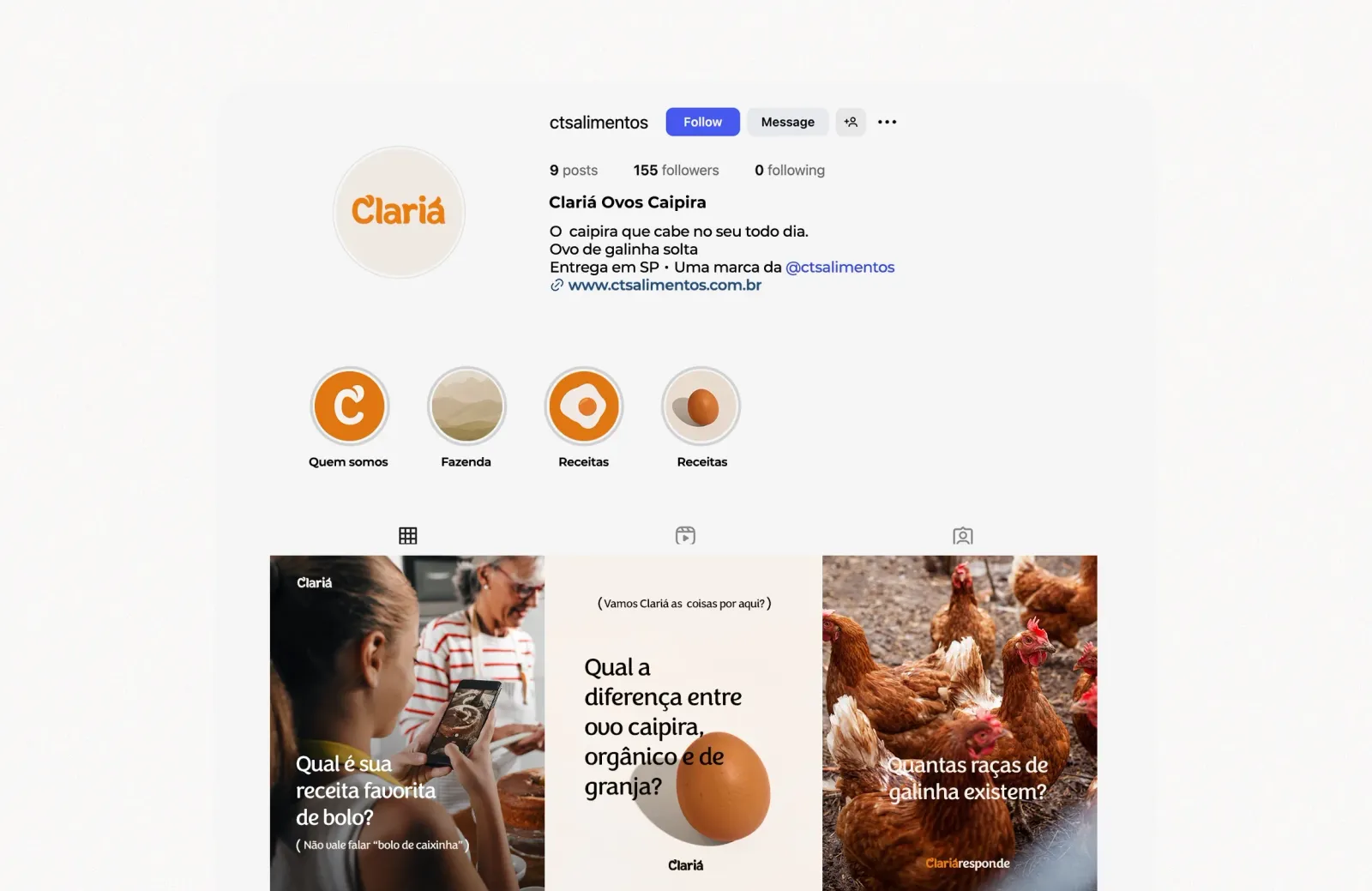 Projeto de marca Clariá 9